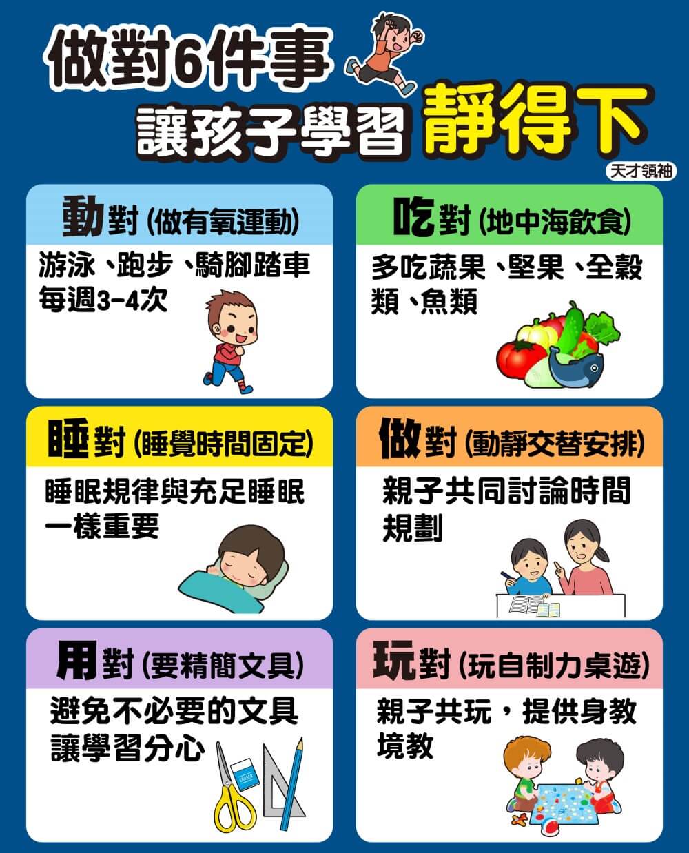 做對6件事 讓孩子學習靜得下 天才領袖