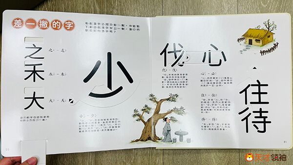文字好好玩 差一撇的字